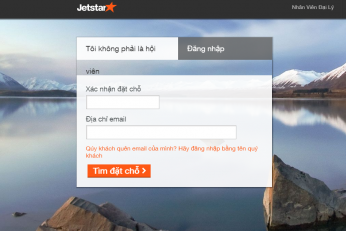 Kiểm tra mã đặt chỗ Jetstar